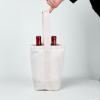 Canvas Wine Carrier Bag 2 Bottles (Customizable)