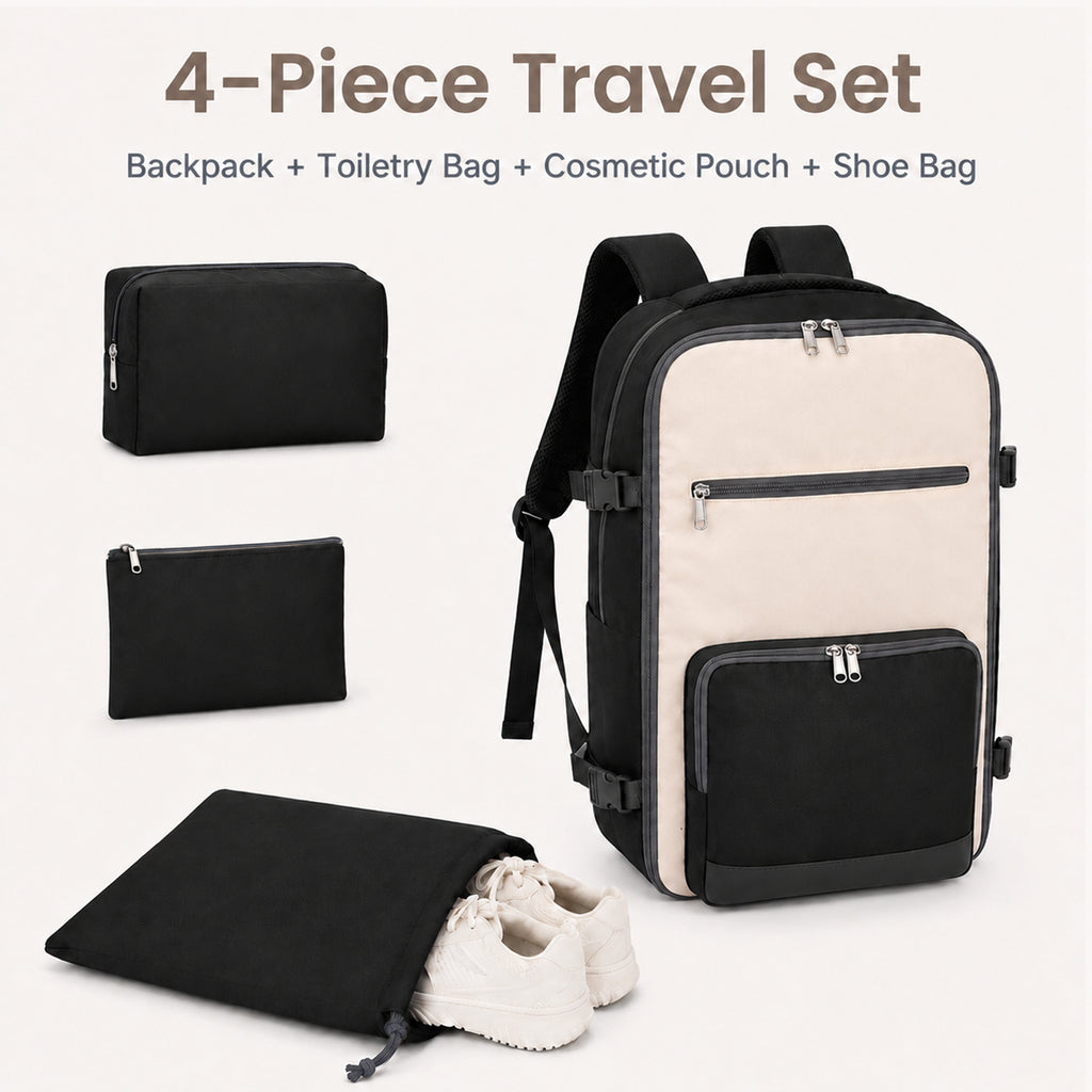4 Pcs Travel Backpack Set