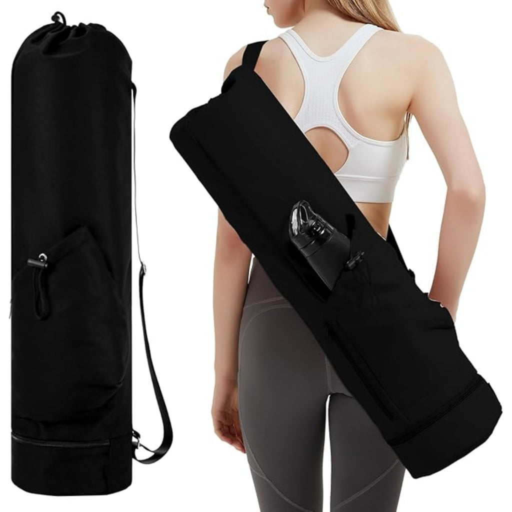 Yoga Mat Bag with Water Bottle Pocket and Wet Pocket