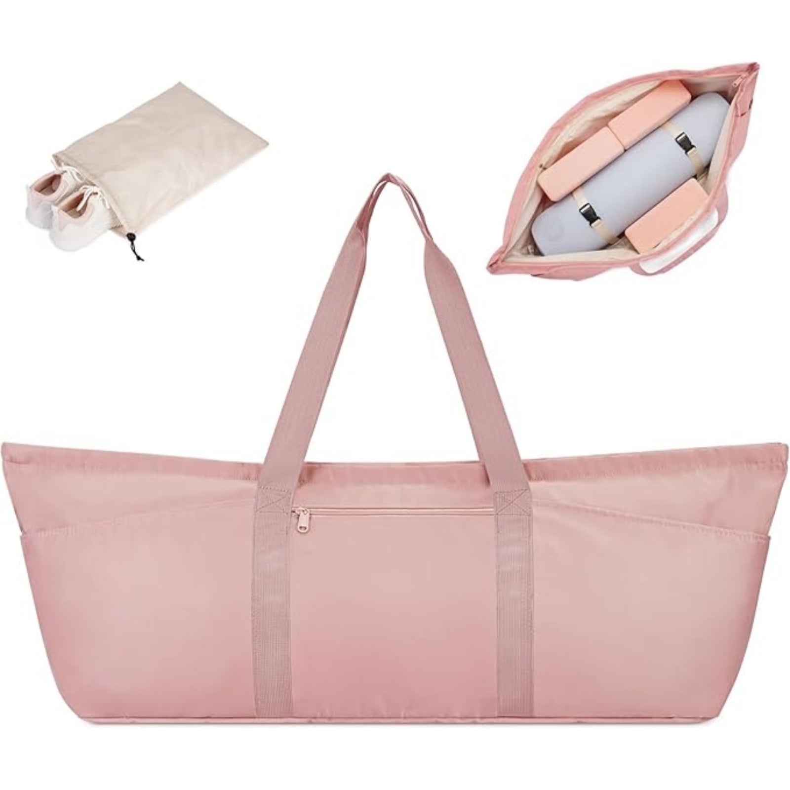 Gym Duffle Bag With Yoga Mat Straps Inside
