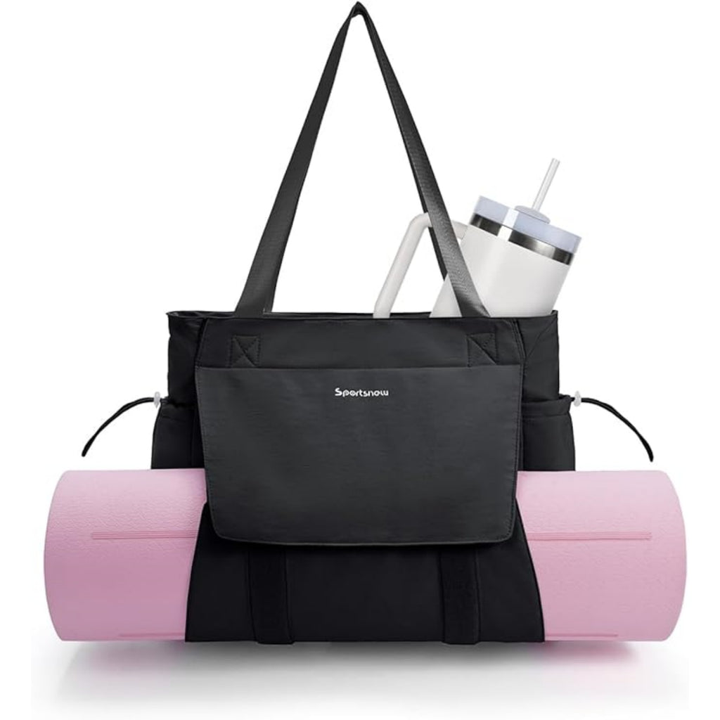 Yoga Mat Bag Tote Yoga Gym Bags with Waterproof Wet Pocket & Hook-and-loop