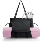 Yoga Mat Bag Tote Yoga Gym Bags with Waterproof Wet Pocket & Hook-and-loop