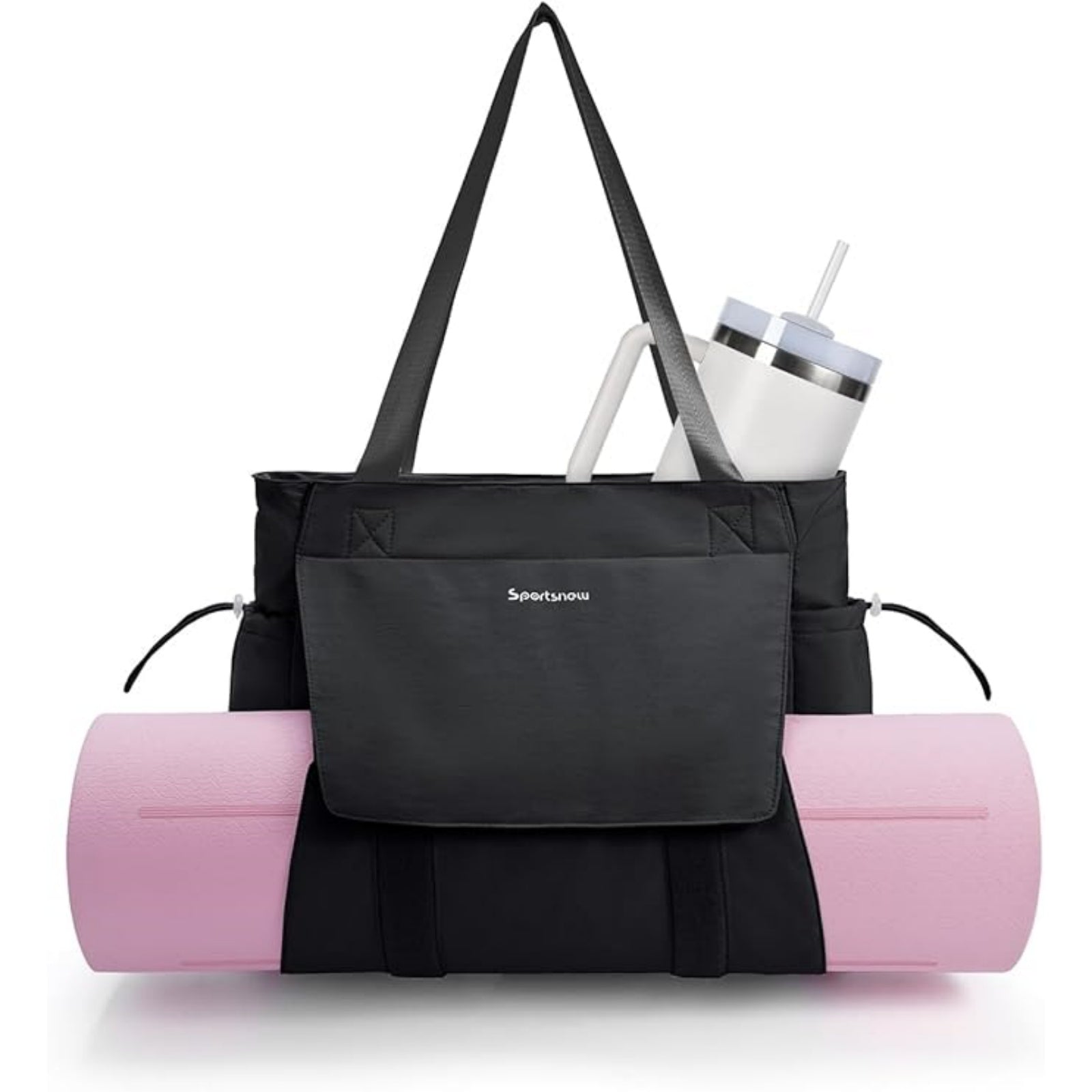 Yoga Mat Bag Tote Yoga Gym Bags with Waterproof Wet Pocket & Hook-and-loop
