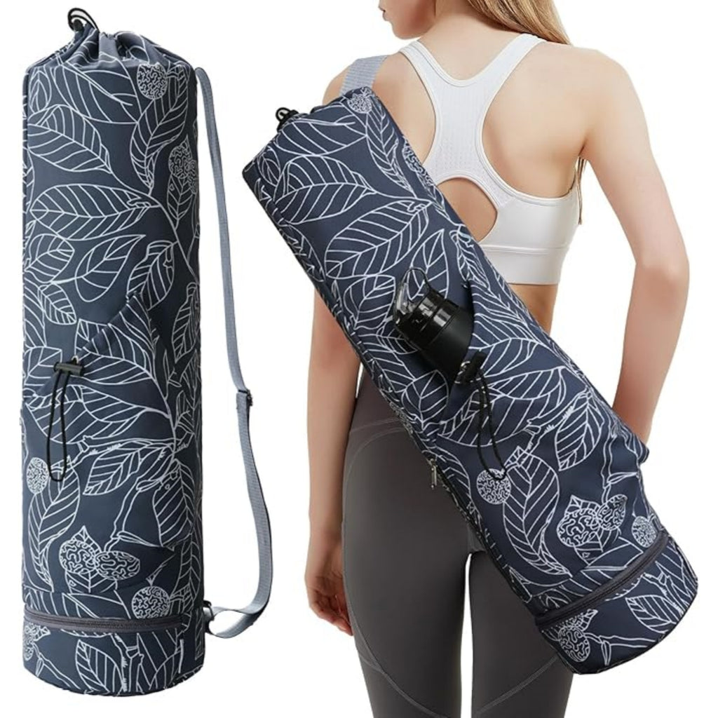 Yoga Mat Carrier with Multi-Functional Storage Pockets