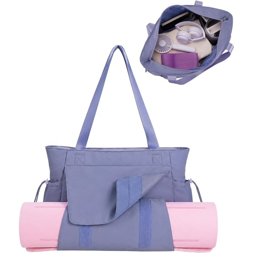 Yoga Mat Bag Tote Yoga Gym Bags with Waterproof Wet Pocket & Hook-and-loop