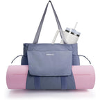 Yoga Mat Bag Tote Yoga Gym Bags with Waterproof Wet Pocket & Hook-and-loop