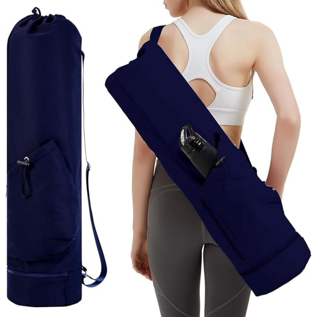 Yoga Mat Bag with Water Bottle Pocket and Wet Pocket