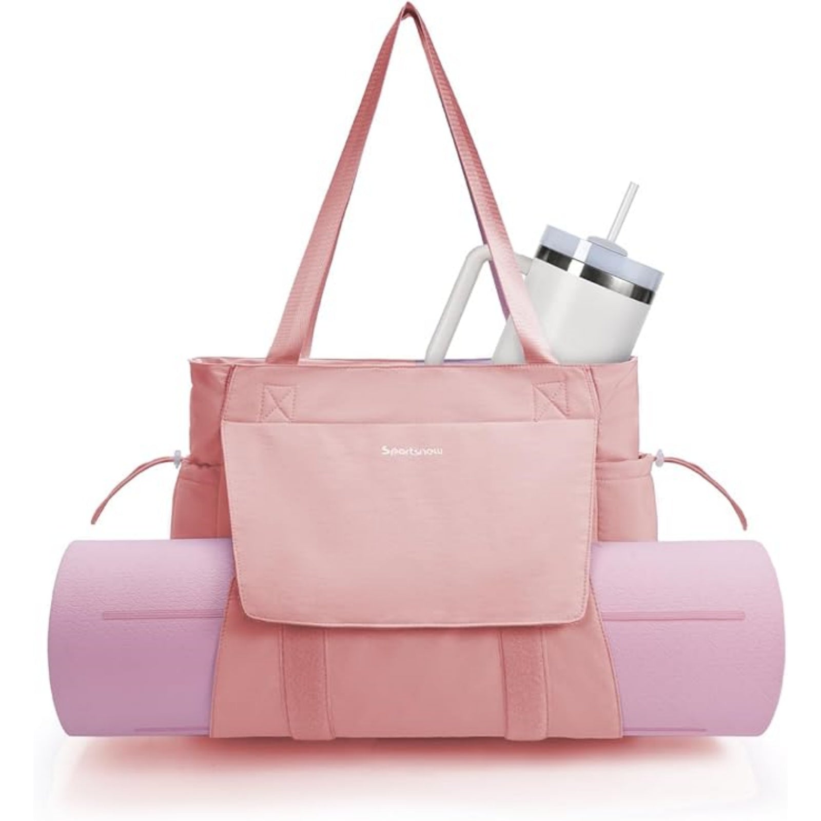 Yoga Mat Bag Tote Yoga Gym Bags with Waterproof Wet Pocket & Hook-and-loop