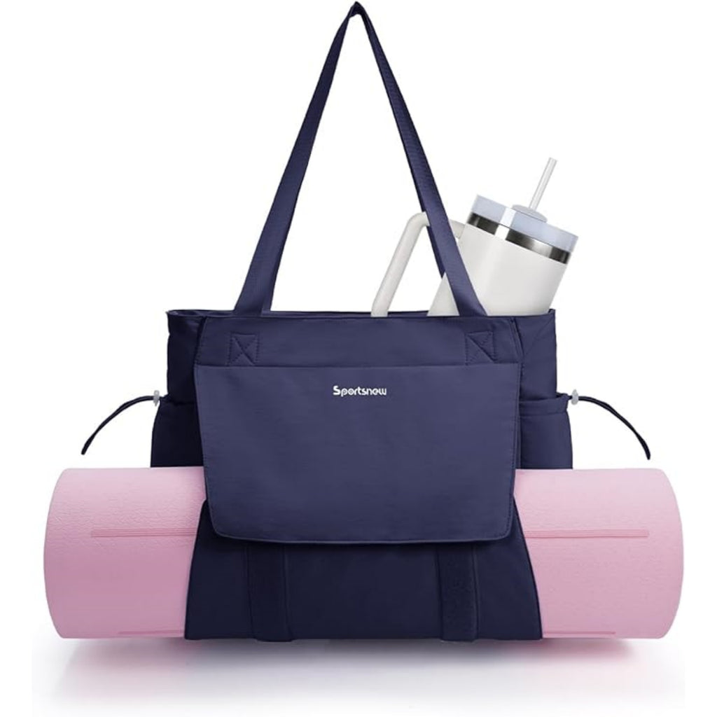 Yoga Mat Bag Tote Yoga Gym Bags with Waterproof Wet Pocket & Hook-and-loop