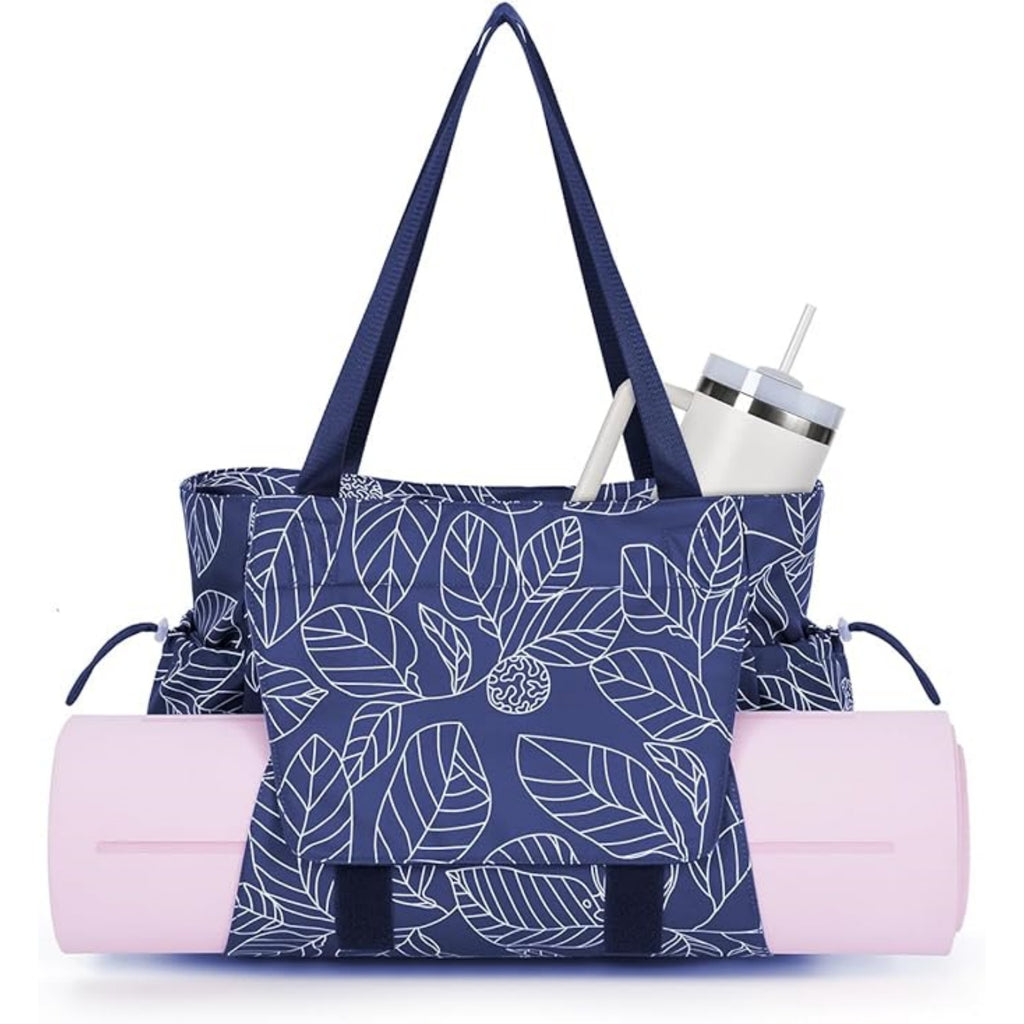 Yoga Mat Bag Tote Yoga Gym Bags with Waterproof Wet Pocket & Hook-and-loop