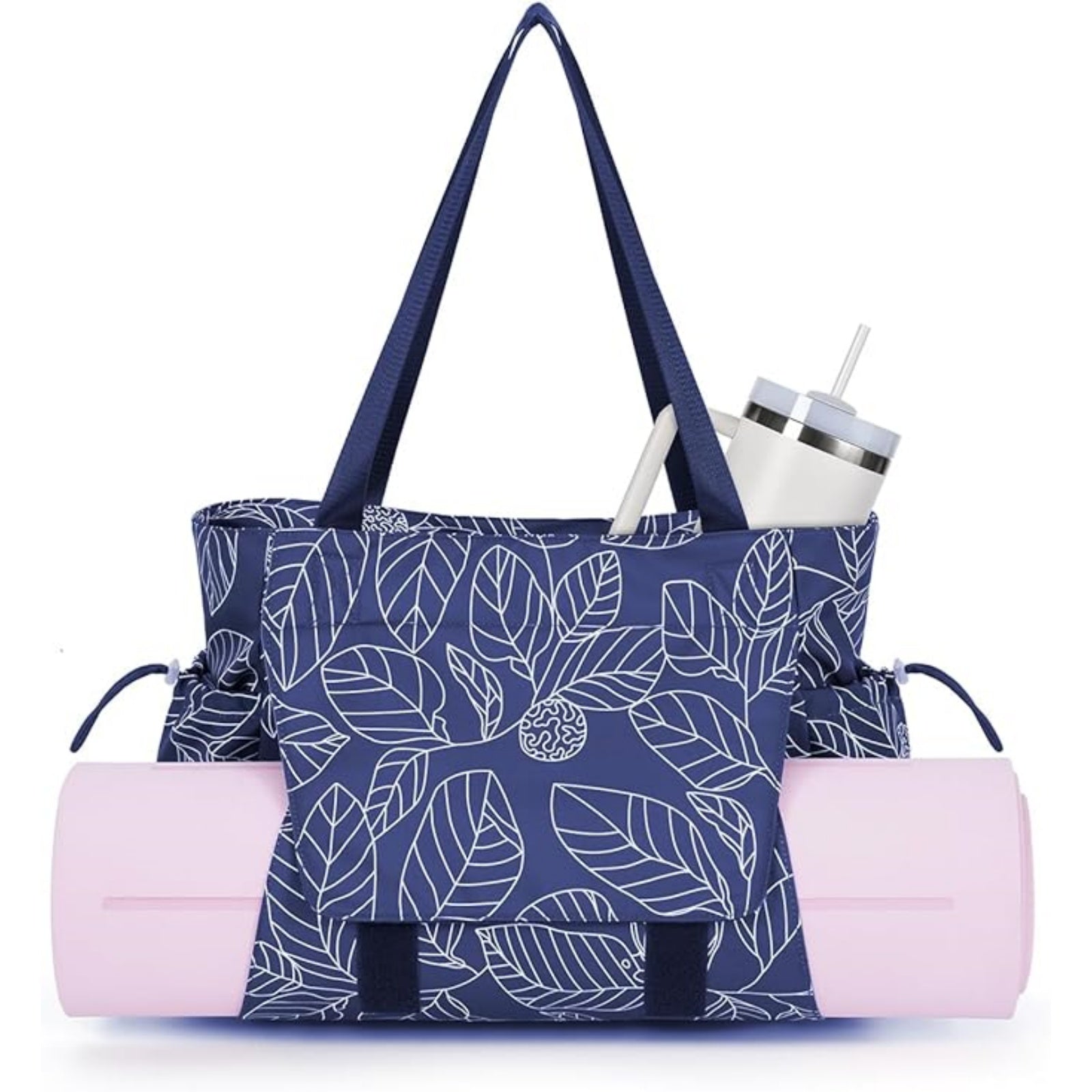 Yoga Mat Bag Tote Yoga Gym Bags with Waterproof Wet Pocket & Hook-and-loop