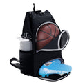 Drawstring Backpack for balls with Ball & Shoe Compartment