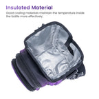 Gradient Insulated Tumbler Carrier with Handle Cutout & Detachable Strap
