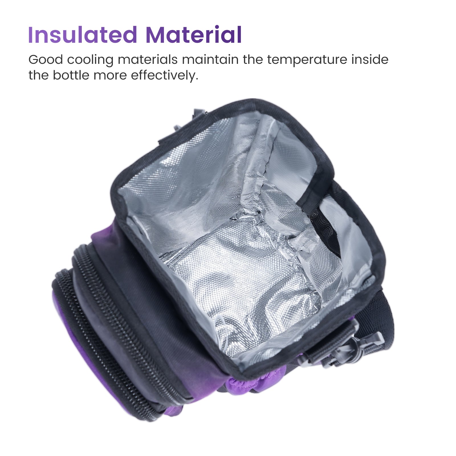 Gradient Insulated Tumbler Carrier with Handle Cutout & Detachable Strap
