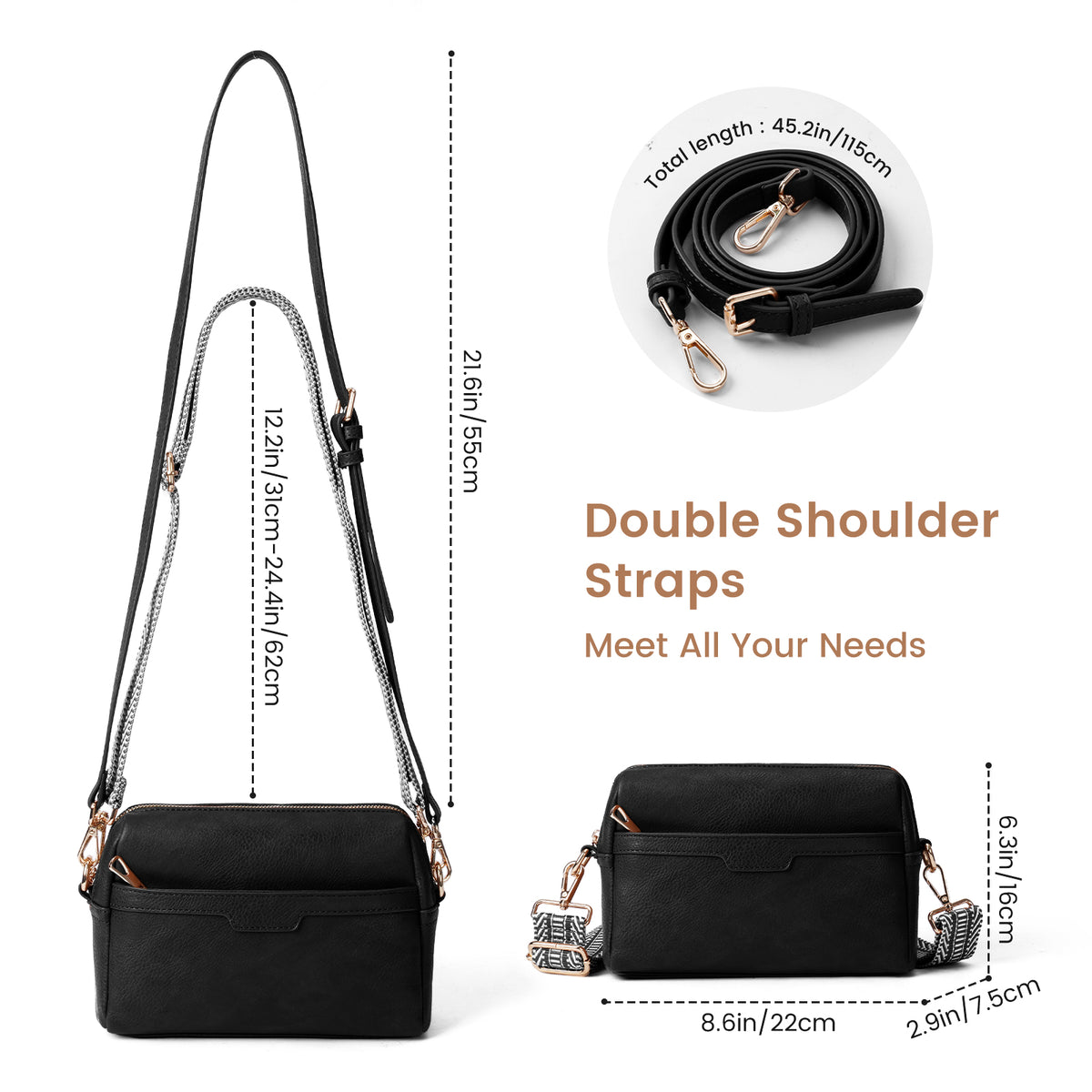 Retro Leather Crossbody Bag