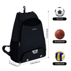 Drawstring Backpack for balls with Ball & Shoe Compartment