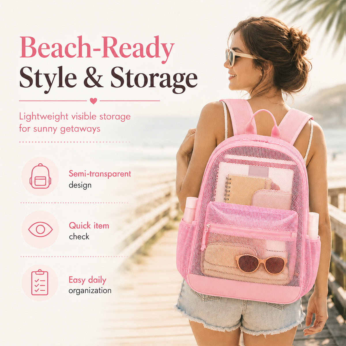 Lightweight Mesh Backpack