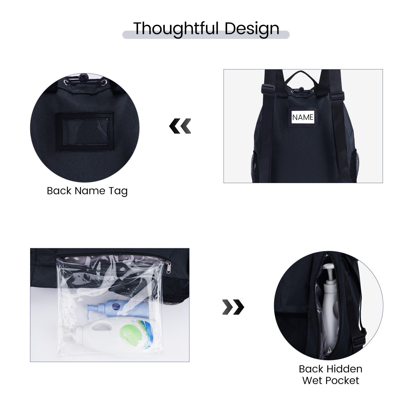 Drawstring Backpack for balls with Ball & Shoe Compartment