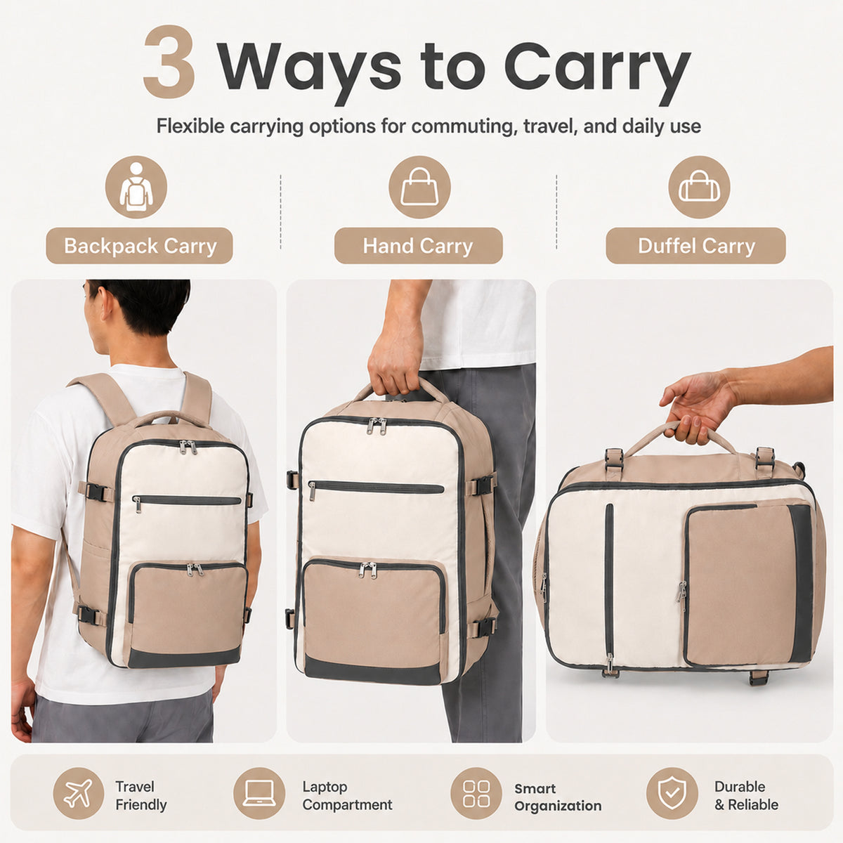4 Pcs Travel Backpack Set