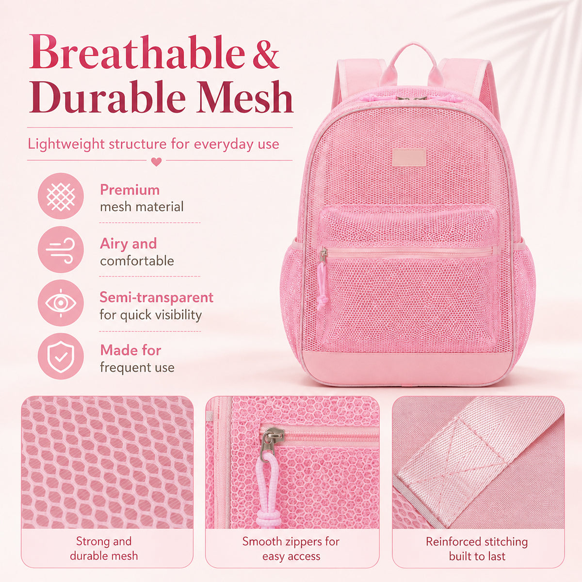 Lightweight Mesh Backpack