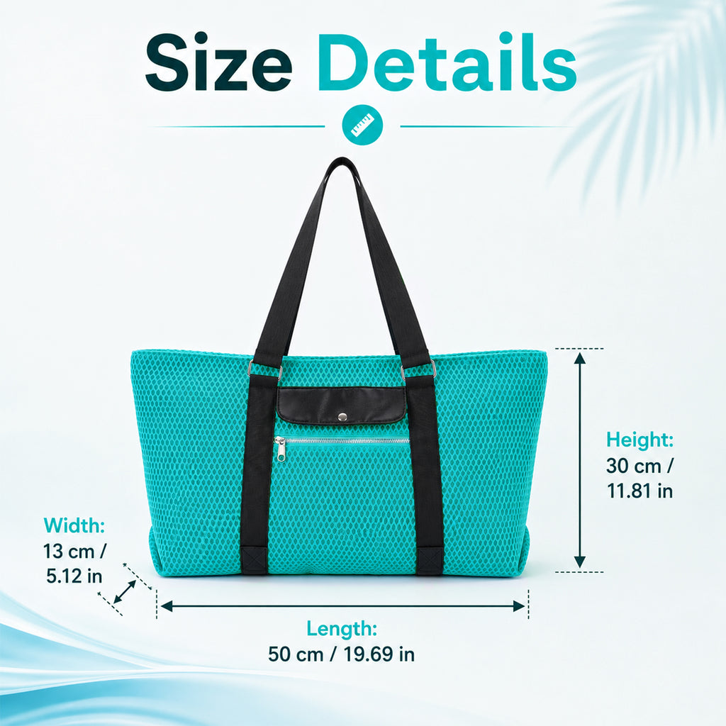 Mesh Tote Beach Bag