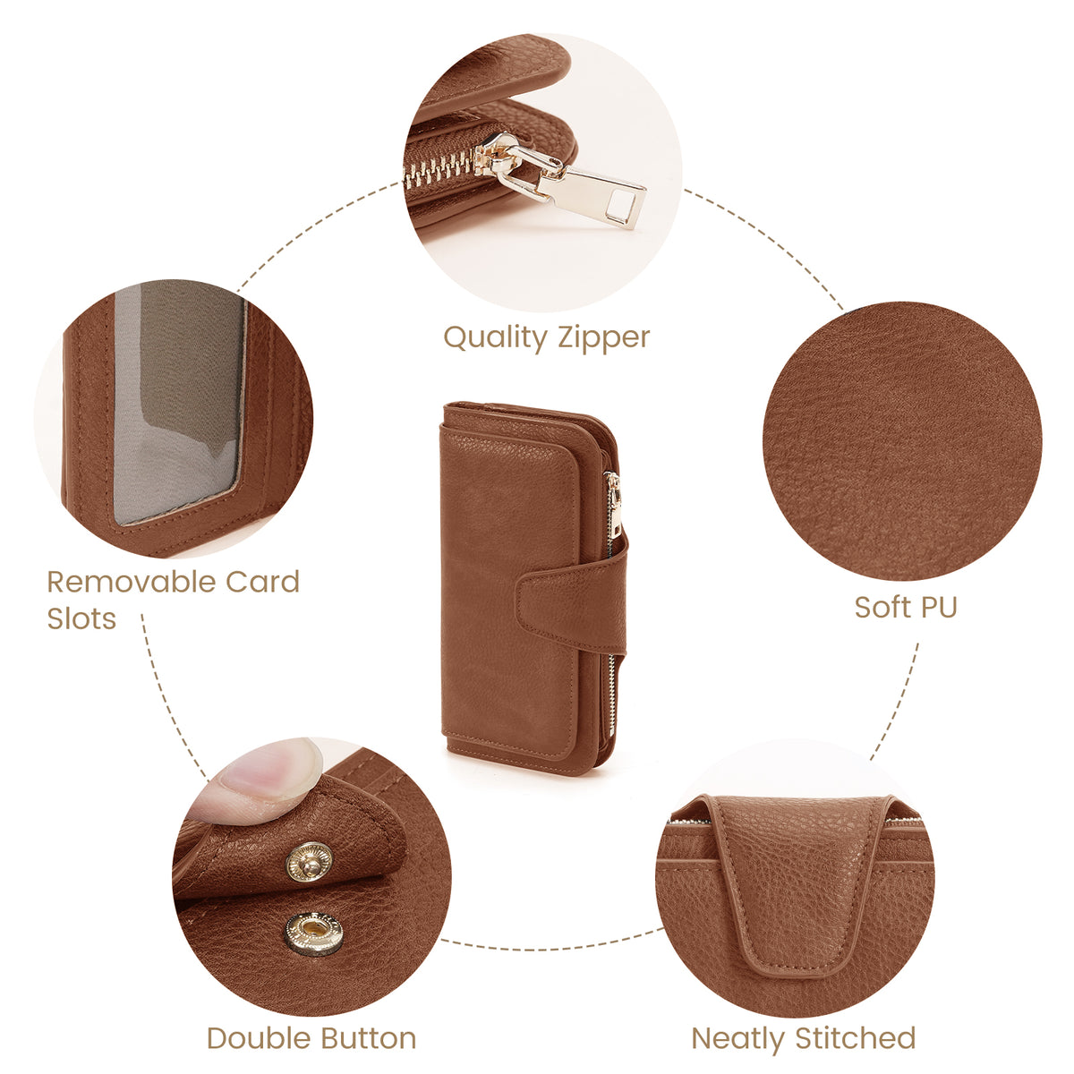 RFID Blocking Long Wallet