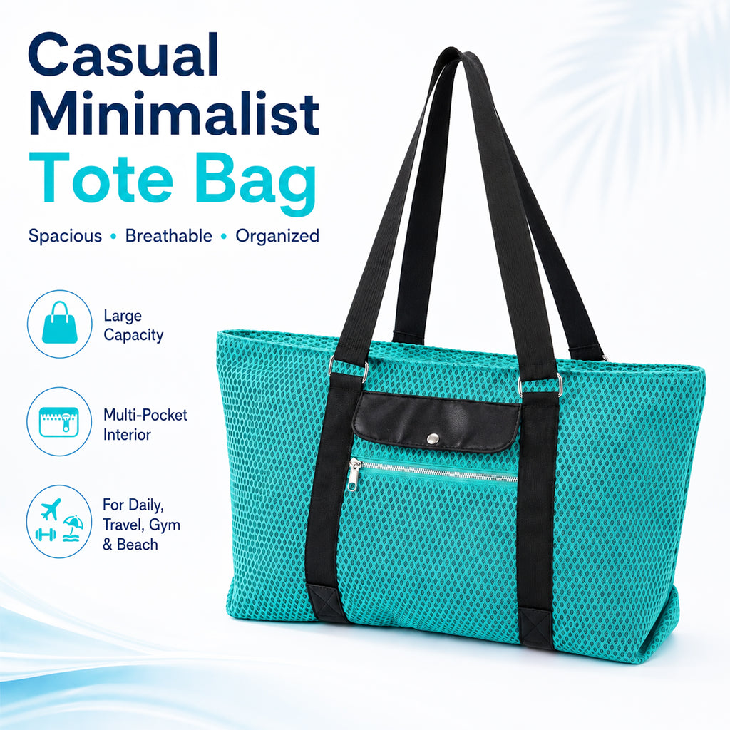 Mesh Tote Beach Bag