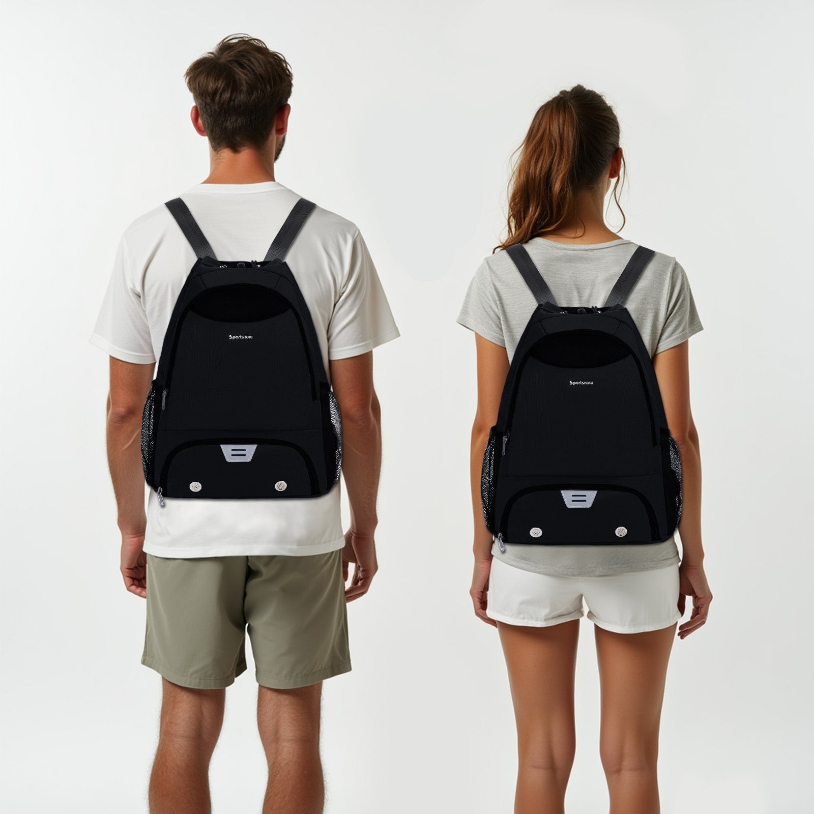 Drawstring Backpack for balls with Ball & Shoe Compartment