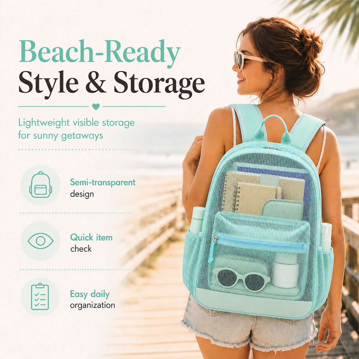 Lightweight Mesh Backpack