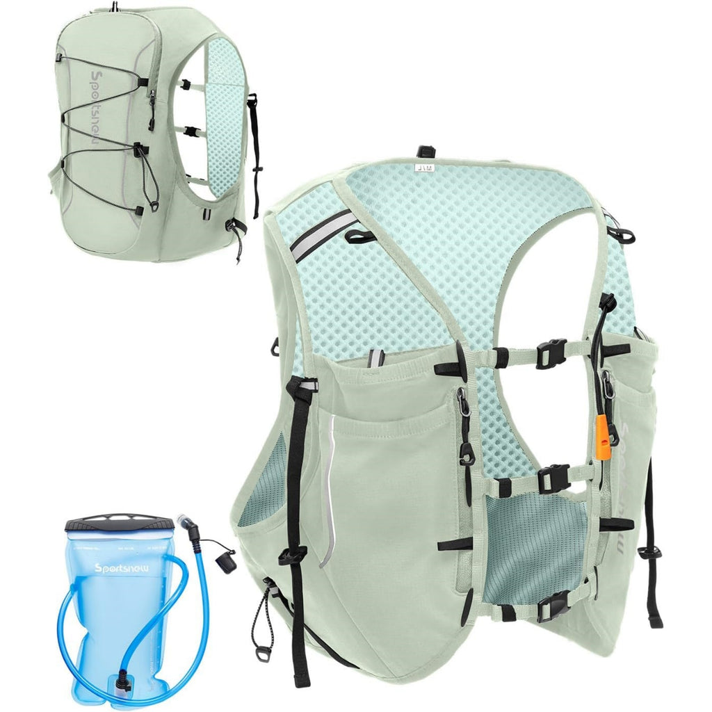 Running Phone Holder Vest with Water Bottle Pocket - Reflective Hydration Vest