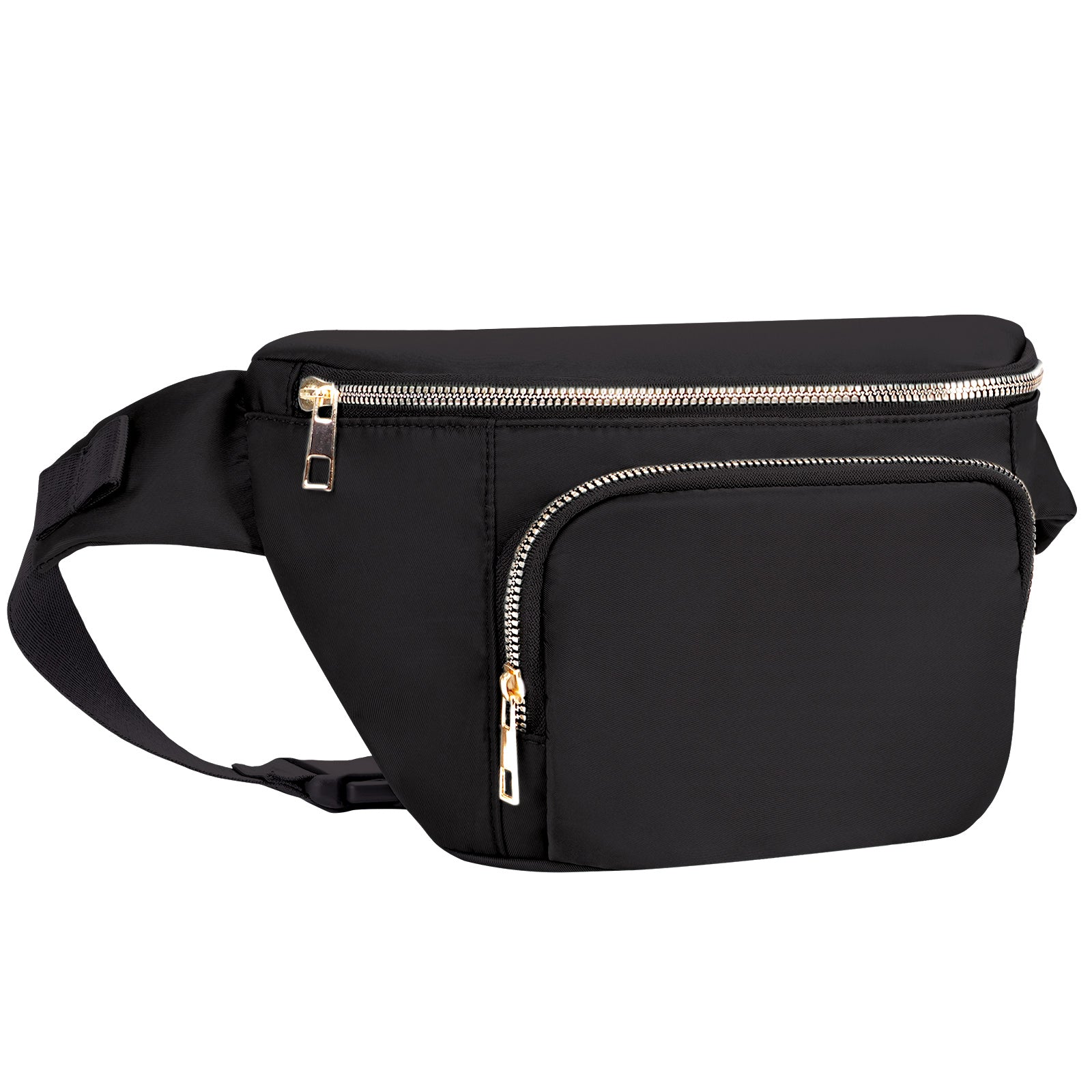 Water Resistant Multi-Pocket Fanny Pack Adjustable Crossbody Waist Bag