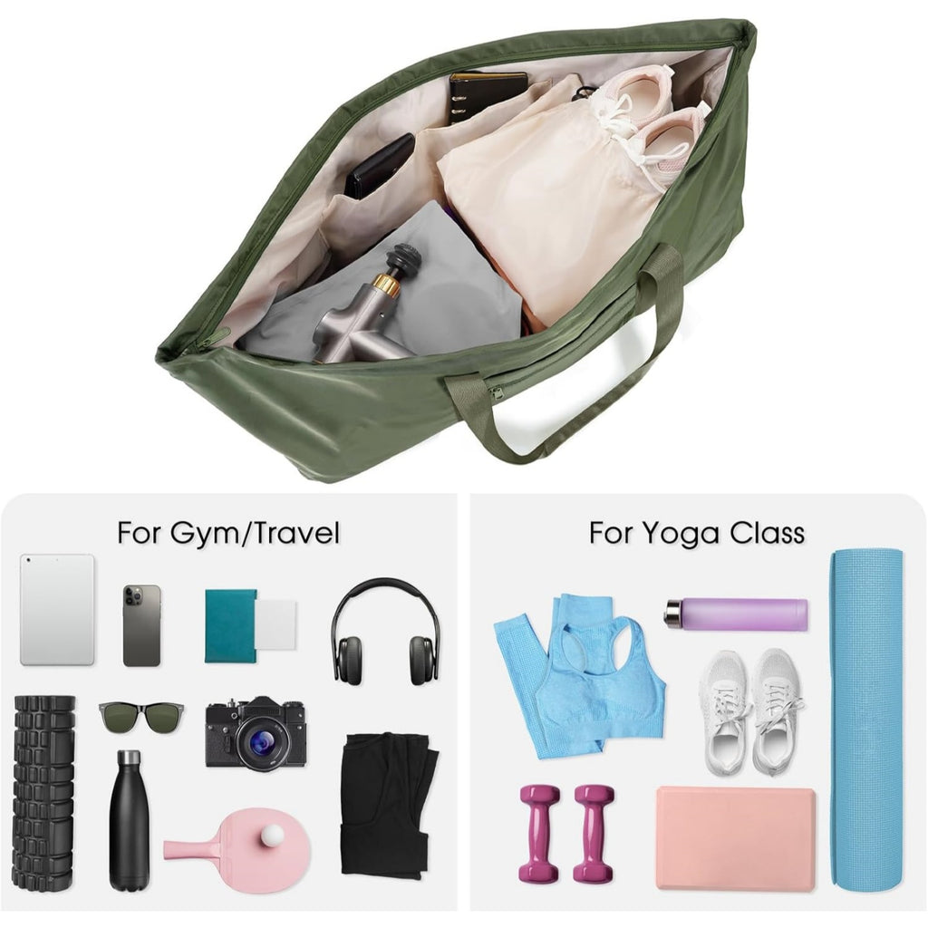 Gym Duffle Bag With Yoga Mat Straps Inside