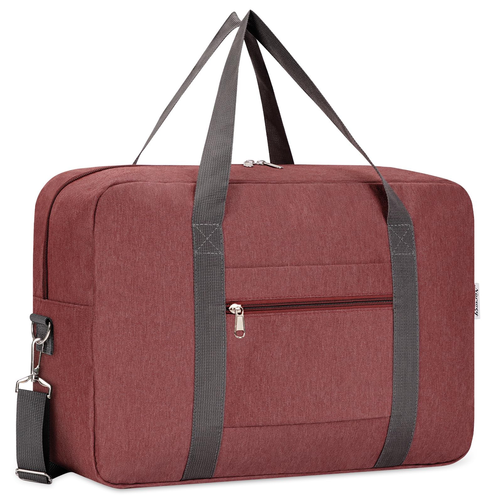 Thick Shape-Retaining Travel Duffle Bag, Airline Personal Item Under Seat Bag