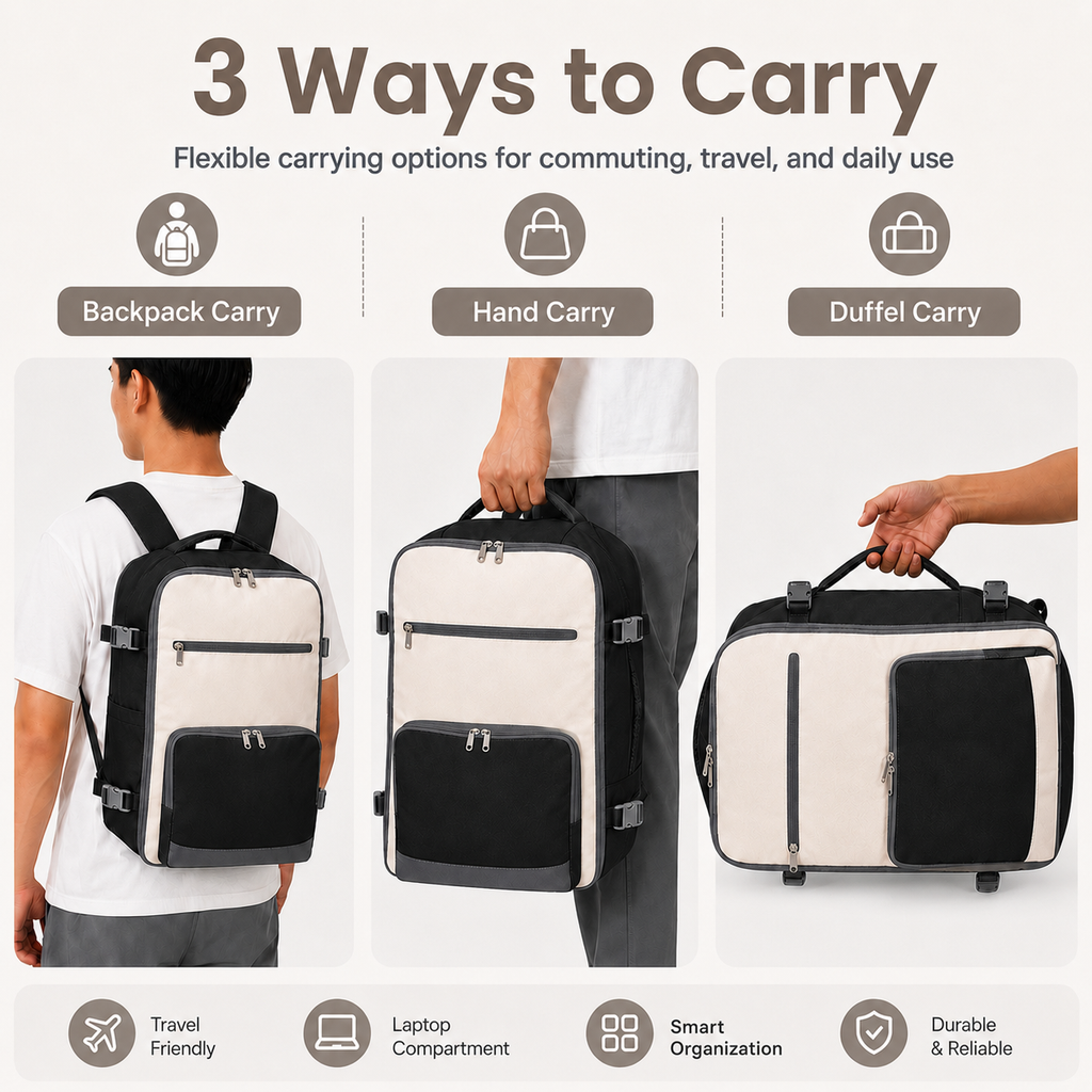 4 Pcs Travel Backpack Set