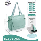 Yoga Mat Bag Tote Yoga Gym Bags with Waterproof Wet Pocket & Hook-and-loop