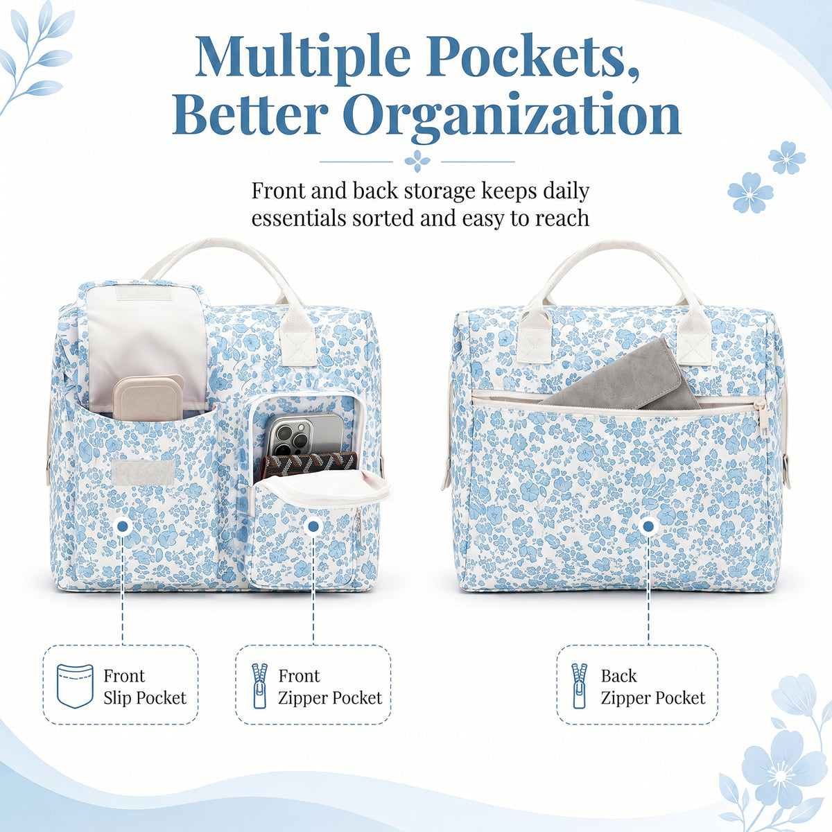 Floral Insulated Lunch Bag