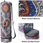 Yoga Mat Carrier with Multi-Functional Storage Pockets