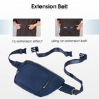 Water Resistant Multi-Pocket Fanny Pack Adjustable Crossbody Waist Bag