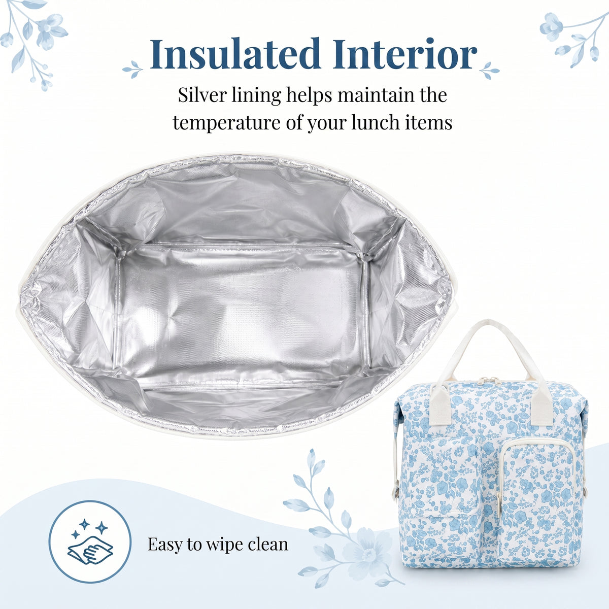 Floral Insulated Lunch Bag