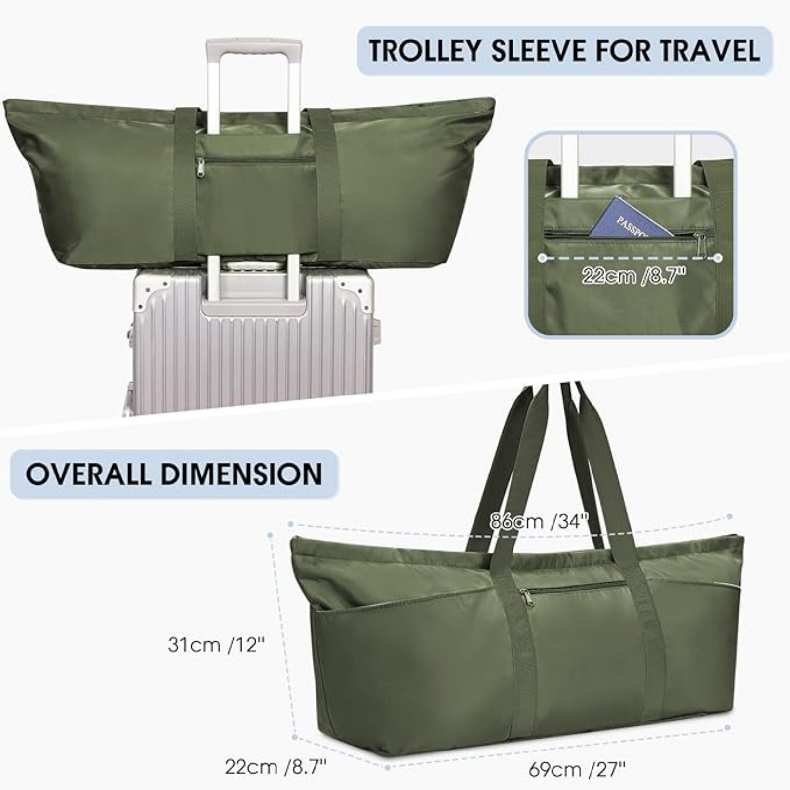 Gym Duffle Bag With Yoga Mat Straps Inside