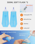 Running Phone Holder Vest with Water Bottle Pocket - Reflective Hydration Vest