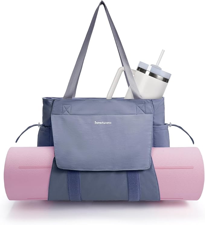 Yoga Mat Bag Tote Yoga Gym Bags with Waterproof Wet Pocket & Hook-and-loop