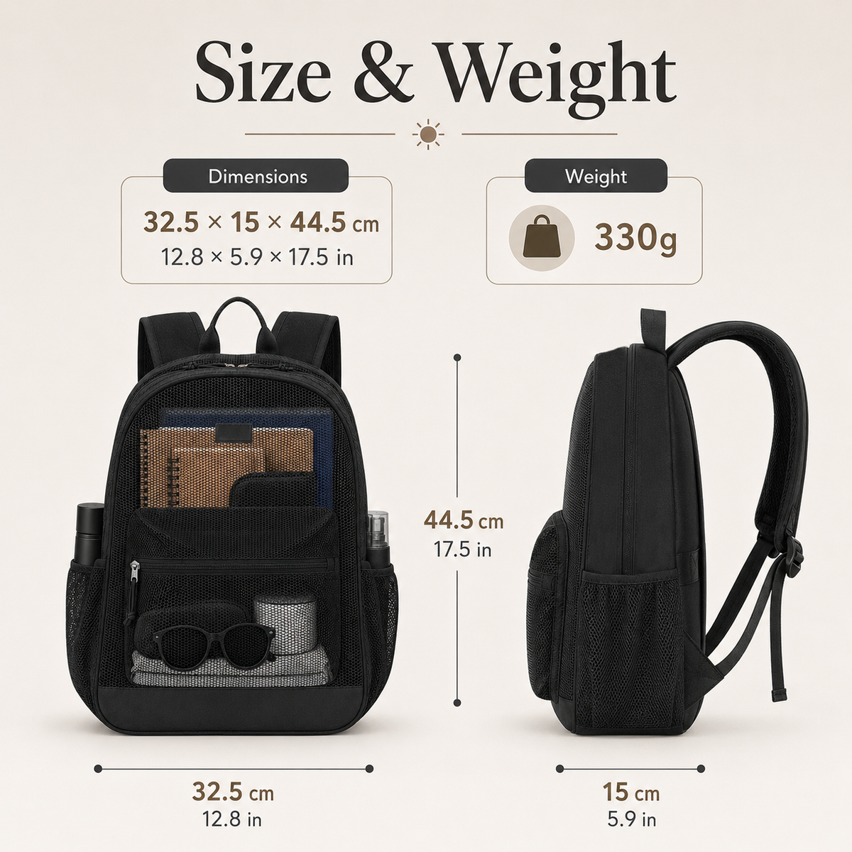 Lightweight Mesh Backpack