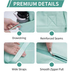 Yoga Mat Bag Tote Yoga Gym Bags with Waterproof Wet Pocket & Hook-and-loop