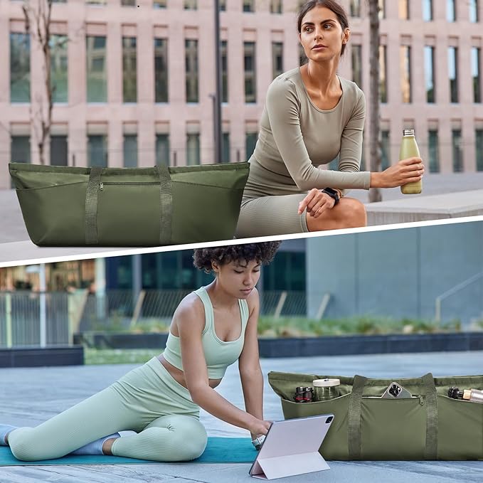 Gym Duffle Bag With Yoga Mat Straps Inside