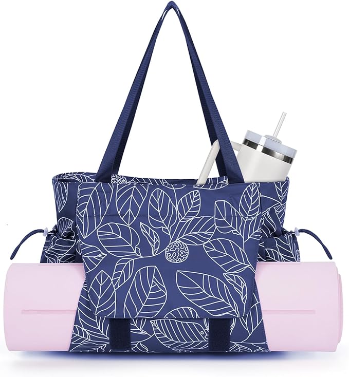 Yoga Mat Bag Tote Yoga Gym Bags with Waterproof Wet Pocket & Hook-and-loop