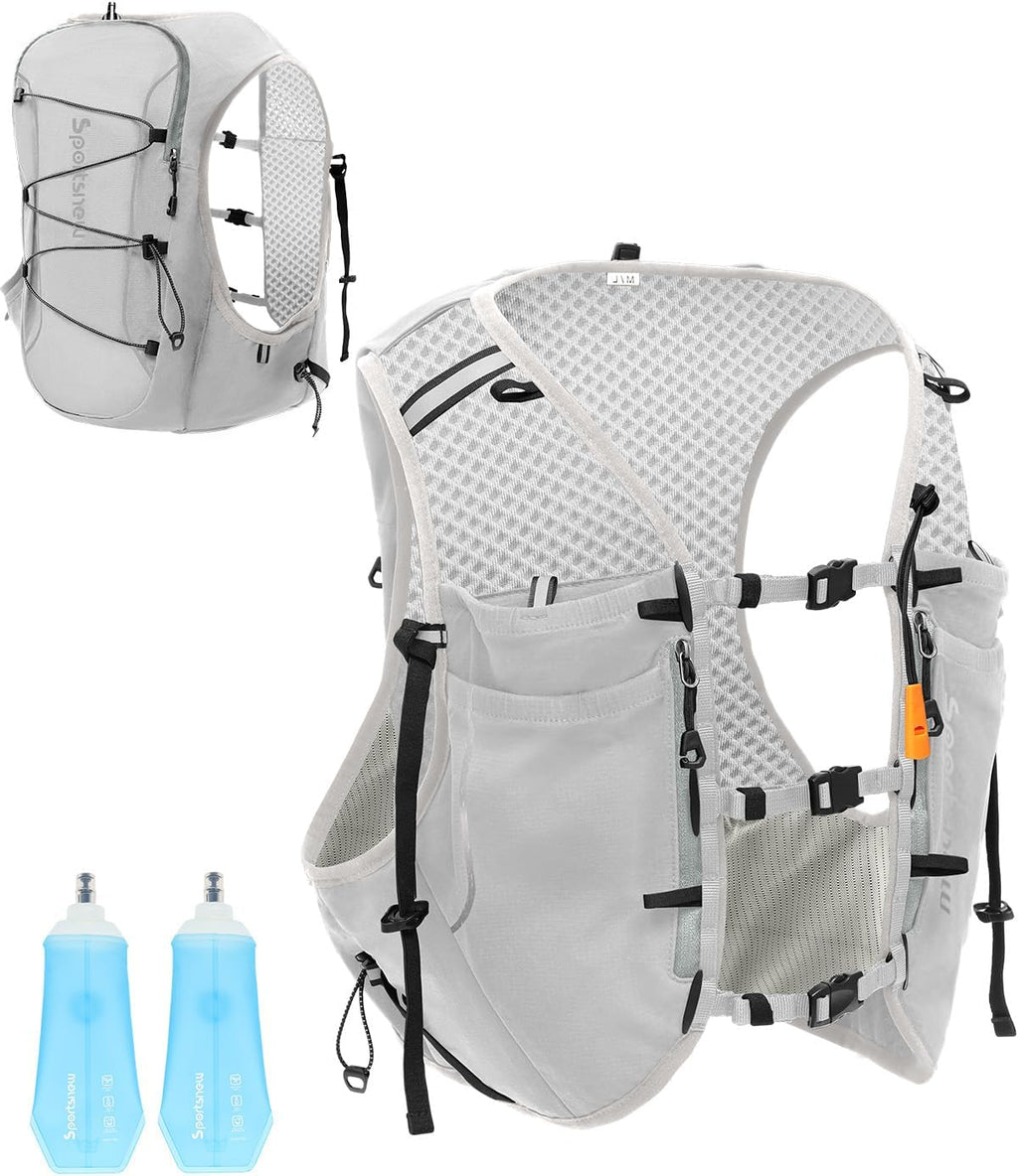 Running Phone Holder Vest with Water Bottle Pocket - Reflective Hydration Vest