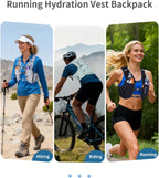 Running Phone Holder Vest with Water Bottle Pocket - Reflective Hydration Vest