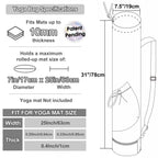 Yoga Mat Carrier with Multi-Functional Storage Pockets