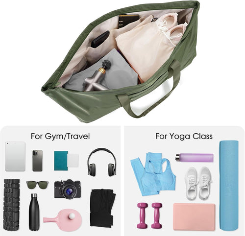 Gym Duffle Bag With Yoga Mat Straps Inside